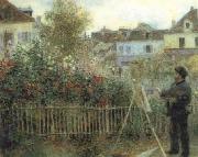 Pierre-Auguste Renoir Monet Painting in his Garden china oil painting artist